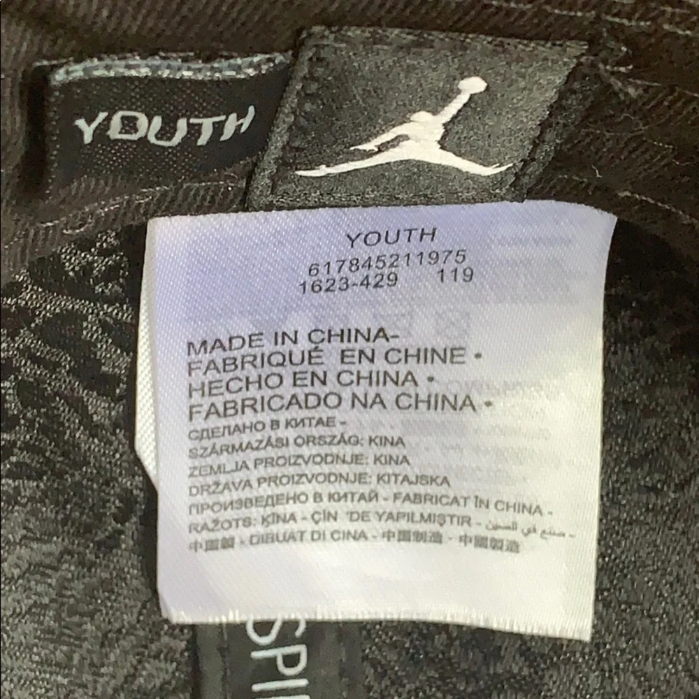 Air Jordan Youth 1991 NBA Finals SnapBack Pro Cap Black NWT